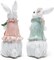 Easter Bunny Decorations Spring Home Decor Bunny Figurines(Easter White Rabbit 2pcs)